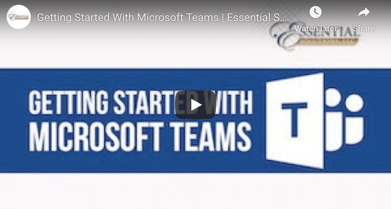 Microsoft Teams Training Getting Started With Teams