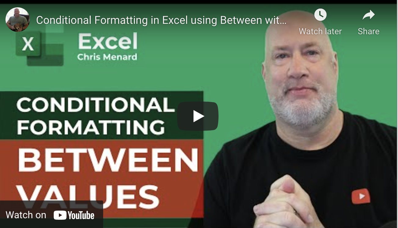 Conditional Formatting in Excel