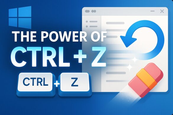 The Power Of CTRL – Z In The Windows Environment